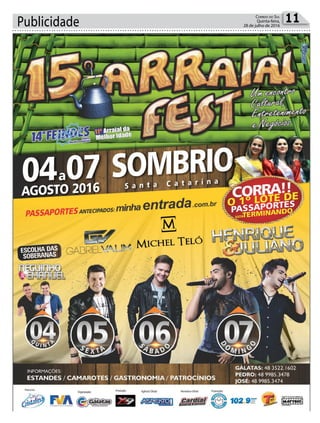 Publicidade 11Correio do Sul
Quinta-feira,
28 de julho de 2016
 