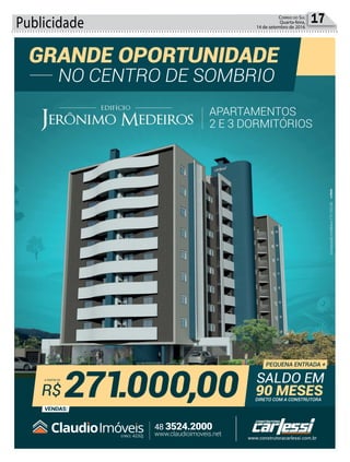 Publicidade 17Correio do Sul
Quarta-feira,
14 de setembro de 2016
 