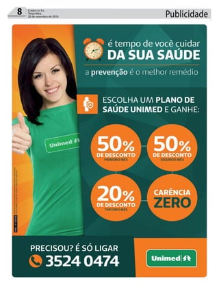 8 Correio do Sul
Terça-feira,
20 de setembro de 2016 Publicidade
 