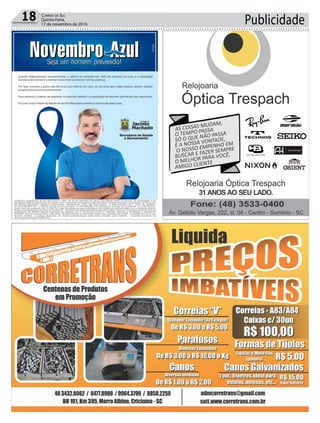 Publicidade18 Correio do Sul
Quinta-Feira,
17 de novembro de 2016
 