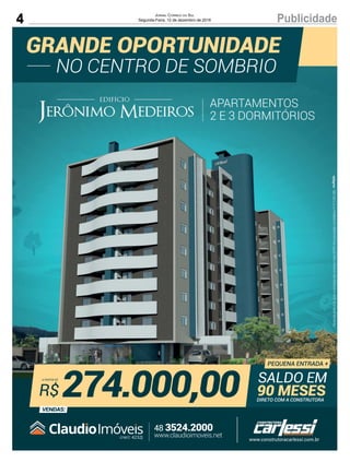 4 PublicidadeJornal Correio do Sul
Segunda-Feira, 12 de dezembro de 2016
 