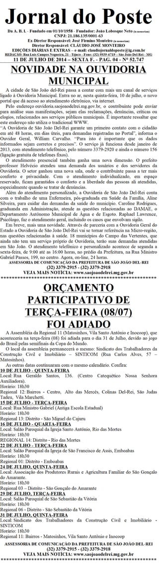 Jornal do poste 33 b 3