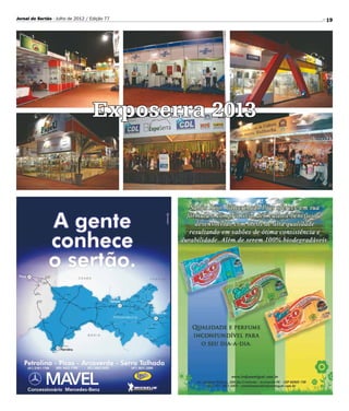 Jornal do Sertão - Julho de 2012 / Edição 77        19




                                   Exposerra 2013
 