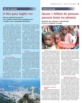 NOVEMBRO DE 2009 | JORNAL DO SINTUPERJ 7
O Programa das Nações Unidas para o
Desenvolvimento (Pnud) estabeleceu como
uma das metas do milênio a erradicação
da extrema pobreza e da fome. A ideia é
que até 2015 os países membros tenham
atingido o objetivo. Porém, enquanto mo-
vimentos sociais discutem propostas para
a diminuição das desigualdades, governos
empurram a discussão com a barriga. Um
exemplo claro foi o resultado da reunião da
Cúpula das Nações Unidas para Agricultura
e a Alimentação, que ocorreu de 16 a 18
de novembro, na Itália. Delegados de vários
países se reuniram e a avaliação foi que
não houve resultados concretos, ou seja,
nenhum compromisso efetivo foi ﬁrmado.
Um dos caminhos para se resolver a
questão é garantir a soberania alimentar
dos povos. Isso signiﬁca defender o direito
à alimentação, à terra e garantir o acesso
da população aos alimentos básicos. Em
torno deste conceito estão muitos outros
aspectos como o direito de auto-prover sua
subsistência, o refúgio das políticas de livre
comércio e a proteção do campesinato e dos
povos originários. Segundo dados divulgados
esse ano pelas Nações Unidas, 963 milhões
de pessoas passam fome no mundo.
Agronegócio x agricultura
familiar
As empresas transnacionais que desen-
volvem o agronegócio possuem grandes pro-
priedades rurais e investem na monocultura
de alimentos, o que causa desequilíbrios am-
bientais e sociais. O resultado deste modelo
é a concentração – de renda, terra, crédito
– no meio rural e o aprofundamento das
desigualdades. “A agricultura familiar resiste
para a conservação da agrobiodiversidade e
Rio de Janeiro Internacional
O Rio para inglês ver Quase 1 bilhão de pessoas
passam fome no planetaGoverno estadual em parceria
com o federal constroi duas realidades para
o estado e para a população ﬂuminense Enquanto isso, aumenta a concentração
de terra e produção no campo
contra a apropriação privada dos recursos
nacionais. Os incentivos estão completa-
mente voltados para o modelo industrial de
agricultura, favorecendo apenas o agrone-
gócio e, consequentemente, o latifúndio e
empresas transnacionais”, explica a advoga-
da da Organização Não Governamental Terra
de Direitos, Juliana Avanci.
Para o coordenador regional da Pasto-
ral da Terra, Juvenal Rocha, há uma “des-
caracterização da agricultura camponesa,
que trabalha com alimentos diversiﬁcados
e sadios, produzidos a partir do sistema de
agroecologia e uma tentativa de transformá-
la em agricultura de mercado, com técnicas e
uso de agrotóxicos que respondam às neces-
sidades das grandes empresas”, diz ele. Para
Juliana, o “poder público é conivente com
as grandes corporações e prioriza o setor
privado em detrimento do público”.
Movimentos sociais na luta
A articulação dos movimentos sociais,
em especial a Via Campesina, em nível
internacional, e o MST, em nível nacional,
tem dado visibilidade e força na luta pela
terra. Uma das bandeiras desses movimen-
tos é a reforma agrária, urgente em muitos
países, inclusive no Brasil. Para Juvenal
Rocha, a redistribuição de terras no campo
é só um primeiro passo. “Depois é preciso
garantir créditos e condições técnicas para
as famílias camponesas produzirem e inves-
timento em pesquisa e formação para uma
produção que respeite o ambiente”, aponta.
Porém, o poder público não pode ﬁcar de
fora desse processo. “Para garantir o direito
à soberania alimentar são necessárias po-
líticas públicas de incentivo à agricultura
familiar e tradicional”, lembra Juliana.
Desde que assumiu o Governo do
Estado do Rio de Janeiro, em 2007, o go-
vernador Sérgio Cabral, perdido em viagens
internacionais e cerimônias com o Governo
Federal, conseguiu dividir sua atuação po-
lítica em duas. Existem hoje, no Rio, dois
pesos e duas medidas. Para a comunidade
internacional exibe-se um Rio colorido, de
belezas naturais, alegria, limpeza e seguran-
ça, mas para o cidadão ﬂuminense resta um
Rio cinzento, de ﬁlas na porta de hospitais
e escolas, universidades sucateadas e uma
polícia extremamente truculenta.
Ao longo dos quase três anos que teve
para arrumar o “quintal de casa”, Cabral
preferiu investir nas famosas políticas para
“gringo” ver. A escolha do Rio para a sede
das Olimpíadas de 2016 foi o último e um
dos mais notáveis exemplos. Enquanto na
Casa Grande do governo são soltos fogos
de artifício e previsões orçamentárias
astronômicas são feitas, na Senzala do
cidadão os investimentos em serviços
públicos como educação e saúde recebem
sucessivos cortes.
Contas astronômicas
Em outubro, com o argumento de atrair
turistas e, consequentemente, investimento
estrangeiro, o governo estadual anunciou
um orçamento inicial de R$30 bilhões para
as Olimpíadas de 2016. No mesmo mês, na
Assembleia Legislativa do Estado do Rio de
Janeiro (Alerj), representantes de universi-
dades e entidades de classe denunciavam a
precariedade das condições de trabalho, a
falta de estrutura para o ensino superior e o
descaso do poder público com a saúde.
Só a Uerj deixou de receber aproxi-
madamente R$ 1 bi devido ao não repasse
dos 6% da Receita Tributária Líquida do
Estado, impedido pela Ação Direta de In-
constitucionalidade (Adin), movida pelo
próprio governador em 2008. Com isso,
não realiza concursos, mantém os salários
dos trabalhadores congelados há 8 anos
e acentua o processo de privatização e
precarização da Universidade.
Enquanto as Olimpíadas ocupam
os melhores espaços nas capas de jornais
e movimentam as conversas no “Rio de
ﬂores”, no outro Rio de Janeiro uma velha
história se anuncia. Basta relembrar outro
evento esportivo, realizado em 2007. Mui-
to festejado, o Pan-Americano contava,
inicialmente, com um orçamento de R$
386 mi. No entanto, passados os jogos e
analisados os custos, o Tribunal de Contas
da União (TCU) informou que haviam sido
gastos cerca de R$ 4 bi, um dos maiores
superfaturamentos na história dos jogos.
Ainda de acordo com o TCU, R$ 2,7 mi fo-
ram desviados só com serviços de hotelaria.
Fora Cabral
Durante o mesmo período, também
de olho nos números do Pan-Americano, o
Governo Federal, grande parceiro de Cabral,
entrou em campo para reforçar a política
de segurança. Com o time reforçado pela
Força Nacional de Segurança e liderado pelo
secretário de Segurança Pública, José Ma-
riano Beltrame, o governador deu início ao
trabalho de “limpeza”, também conhecido
como o massacre do Complexo do Alemão,
em julho de 2007. Em aproximadamente
um mês de operações, a seleção de Cabral,
composta por 1.350 policiais, conseguiu
matar 44 pessoas.
Contudo, não é preciso esperar 2016
para ver a história ser recontada. 2010 não
é só ano de Copa do Mundo como também
de eleições. O “Rio de baixo” que se pre-
pare, pois o “Rio de cima” vem com tudo.
As jogadas de Cabral já começaram a ser
ensaiadas e prometem ser as mesmas.
 