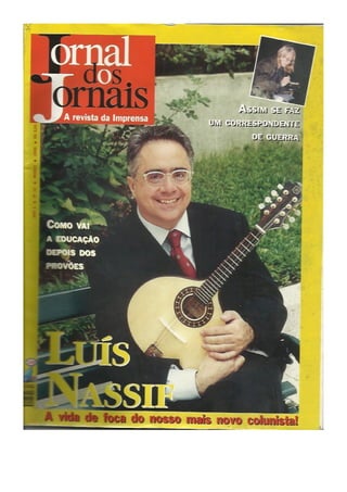 Jornal dos jornais - capa com Luis Nassif