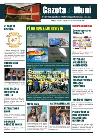 Projeto Xeque-Mate 2023: 16° Edição - Jornal Boca da Mata