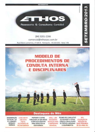 Jornal informativo Ethos - Setembro 2013
