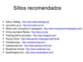 Sítios recomendados 