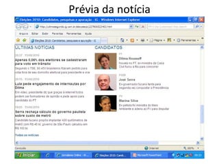 Prévia da notícia 