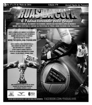 Edição 170 Jornal Opção do NoroesteDe 17 a 31 de Maio de 20146
 