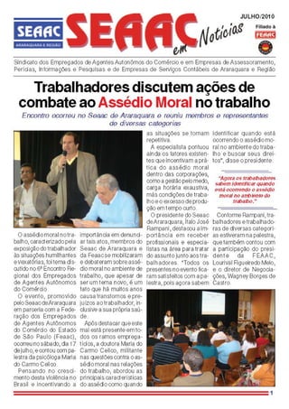 Jornal seaac em notícias   araraquara - 072010