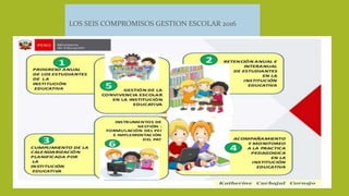 LOS SEIS COMPROMISOS GESTION ESCOLAR 2016
 