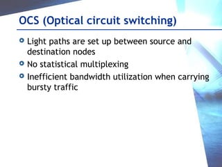 Optical Burst Switching | PPT