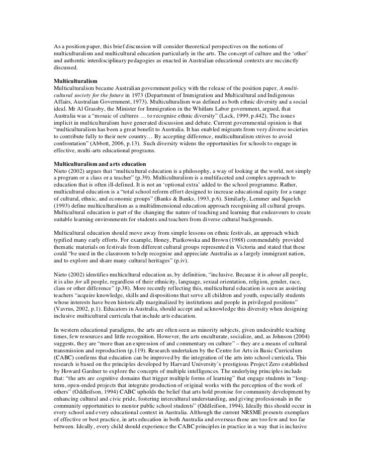 FREE Multiculturalism in Australia Essay multiculturalism in australia essay