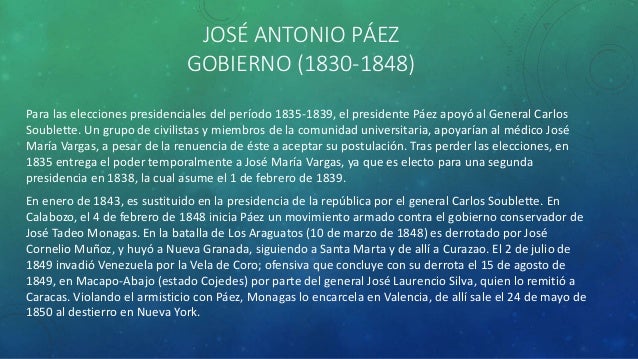José antonio páez