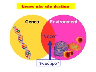 Genes não são destino

“Você”

“Fenótipo”

 