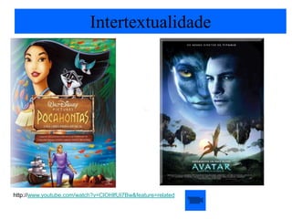 Intertextualidade




http://www.youtube.com/watch?v=ClOHlfUI7Bw&feature=related
 
