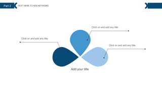 Add your title
Click on and add any title
Click on and add any title
Click on and add any title
TEXT HERE TO ADD KEYWORD
Part 2
 