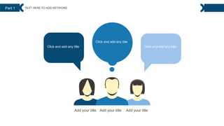 Add your title
Add your title Add your title
Click and add any title
Click and add any title
Click and add any title
Part 1 TEXT HERE TO ADD KEYWORD
 