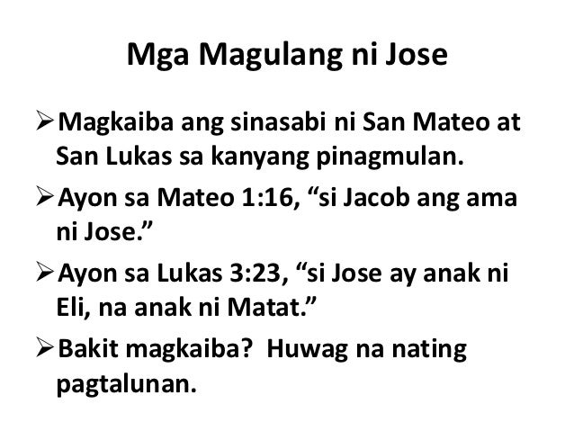Jose, Asawa ni Maria