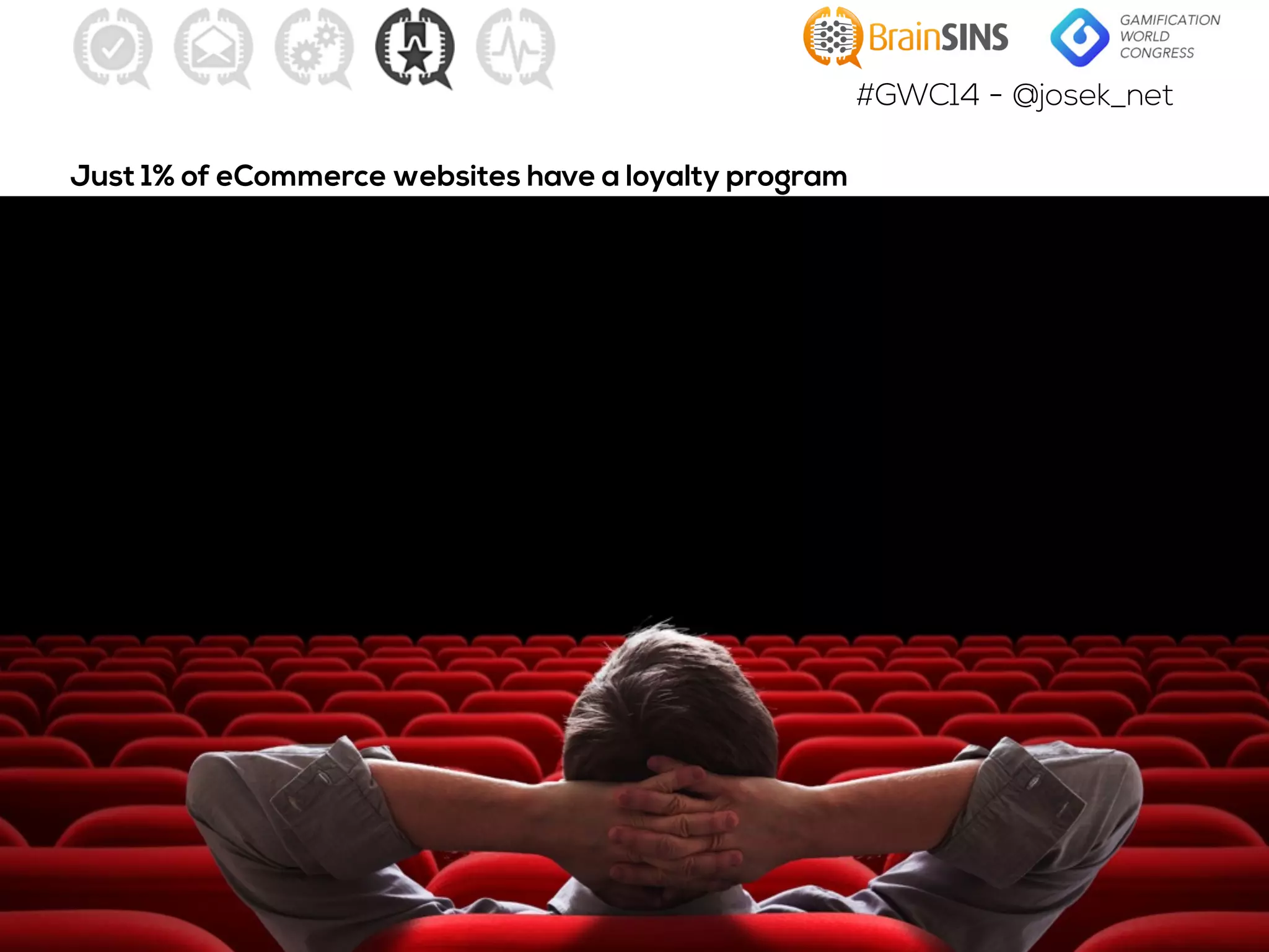 #GWC14 - @josek_net
Just 1% of eCommerce websites have a loyalty program
Source: Adobe Digital Index Report
 