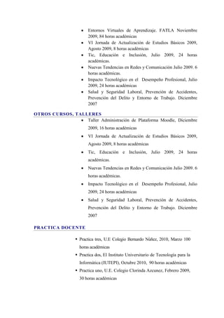 Jose chirinos currículo