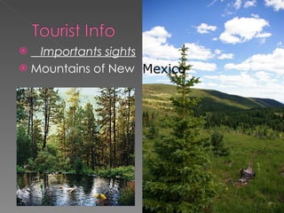 Importants sights Mountains of New Mexico 