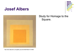 Josef Albers Study for Homage to the Square. http://www.allposters.com/gallery.asp?aid=85097&item=315965