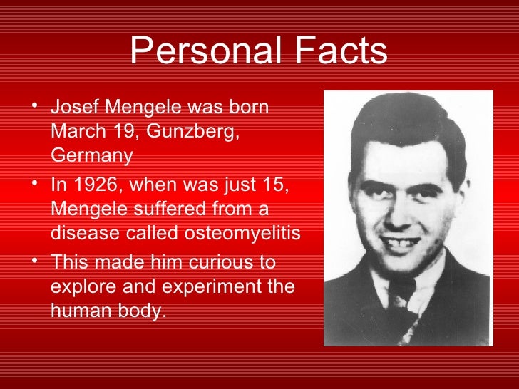 Mengele effect picture