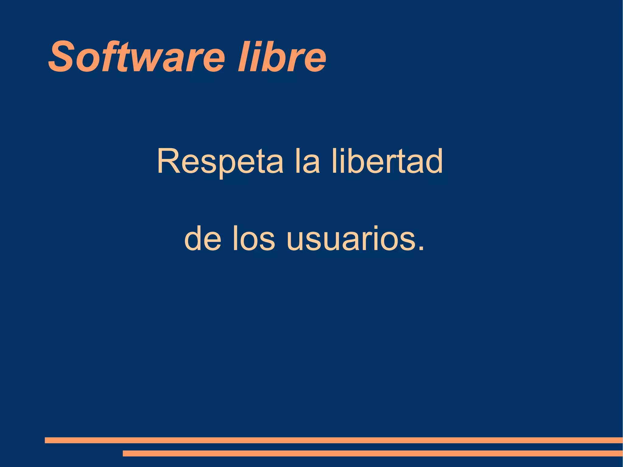 Software Libre / Software Propietario