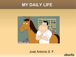 MY DAILY LIFE  José Antonio S. F. 