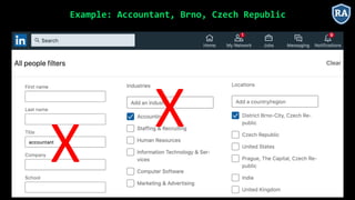 Example: Accountant, Brno, Czech Republic
X
X
 