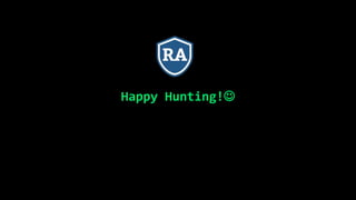 Happy Hunting!
 