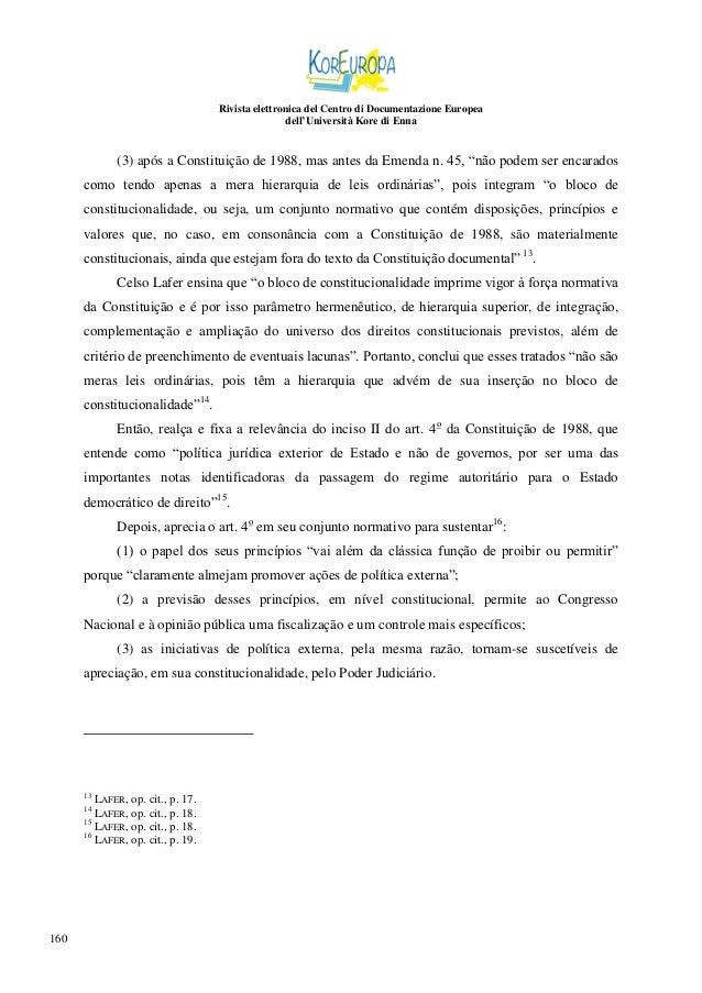 Jose Levi Mello Do Amaral Júnior, Tratados e convenções internacionai…