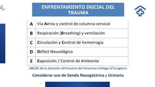 ENFRENTAMIENTO INICIAL DEL
TRAUMA
 