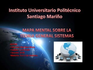 AUTOR:
• José Luis Martínez Meza
• Cedula. 11.274.964
• Sección: 47/B
•Materia: Teoría de Sistemas

 