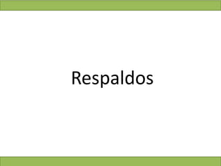 Respaldos
 