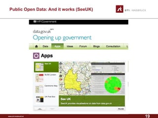 www.sti-innsbruck.at 
Public Open Data: Anditworks(SeeUK) 
19 
 