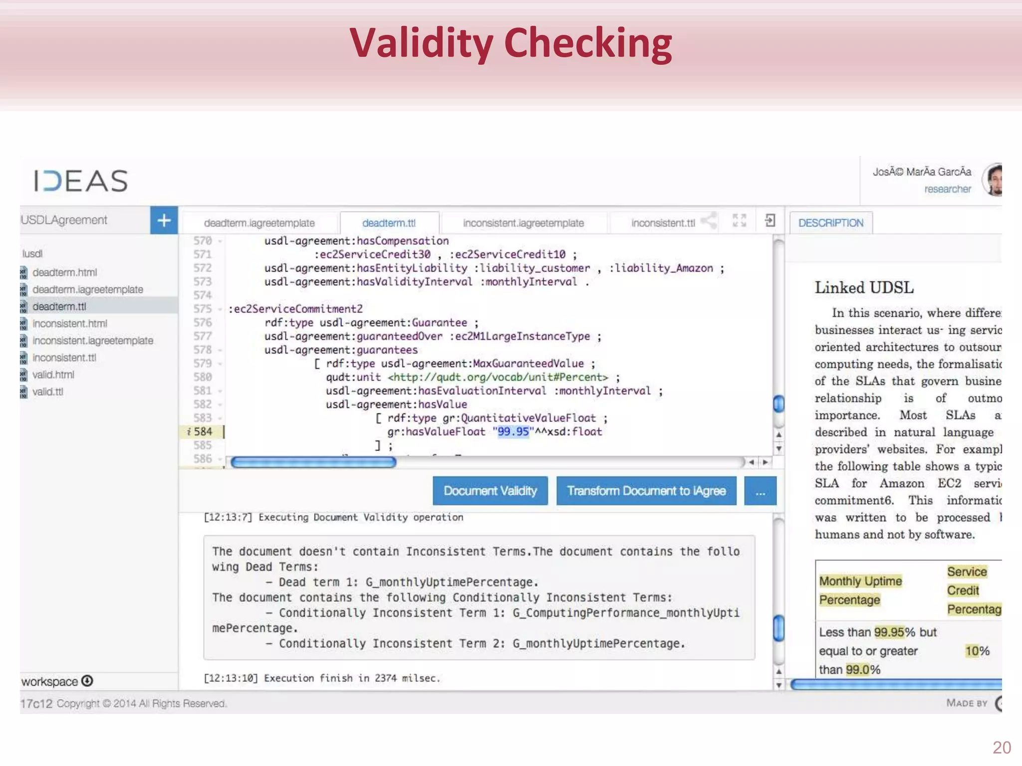 Validity Checking
20
 