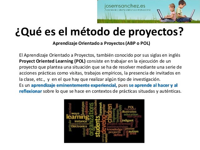 Enseñanza basada en el metodo de proyectos