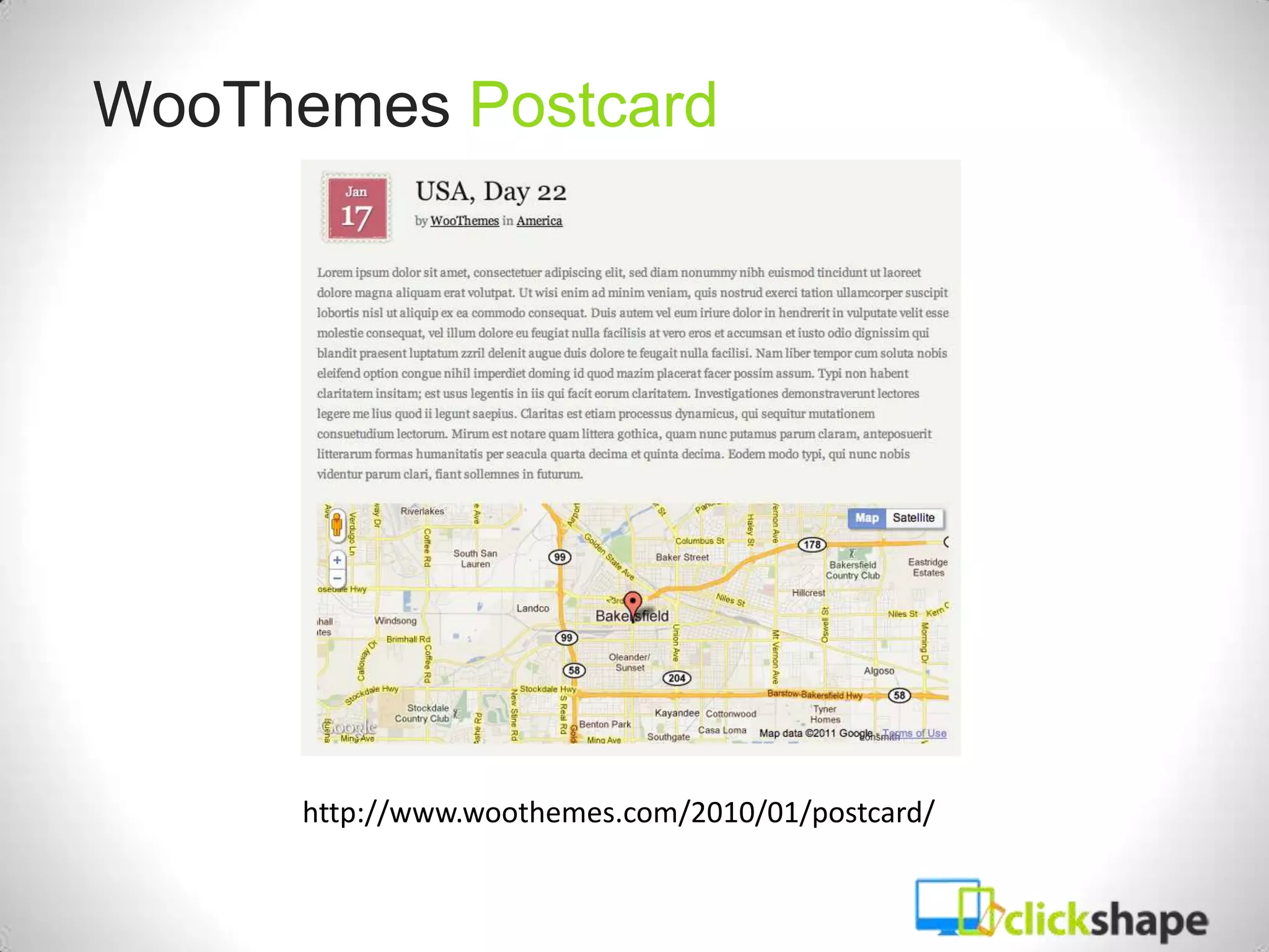 WooThemes Postcard




      http://www.woothemes.com/2010/01/postcard/
 