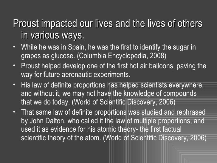 joseph louis proust project