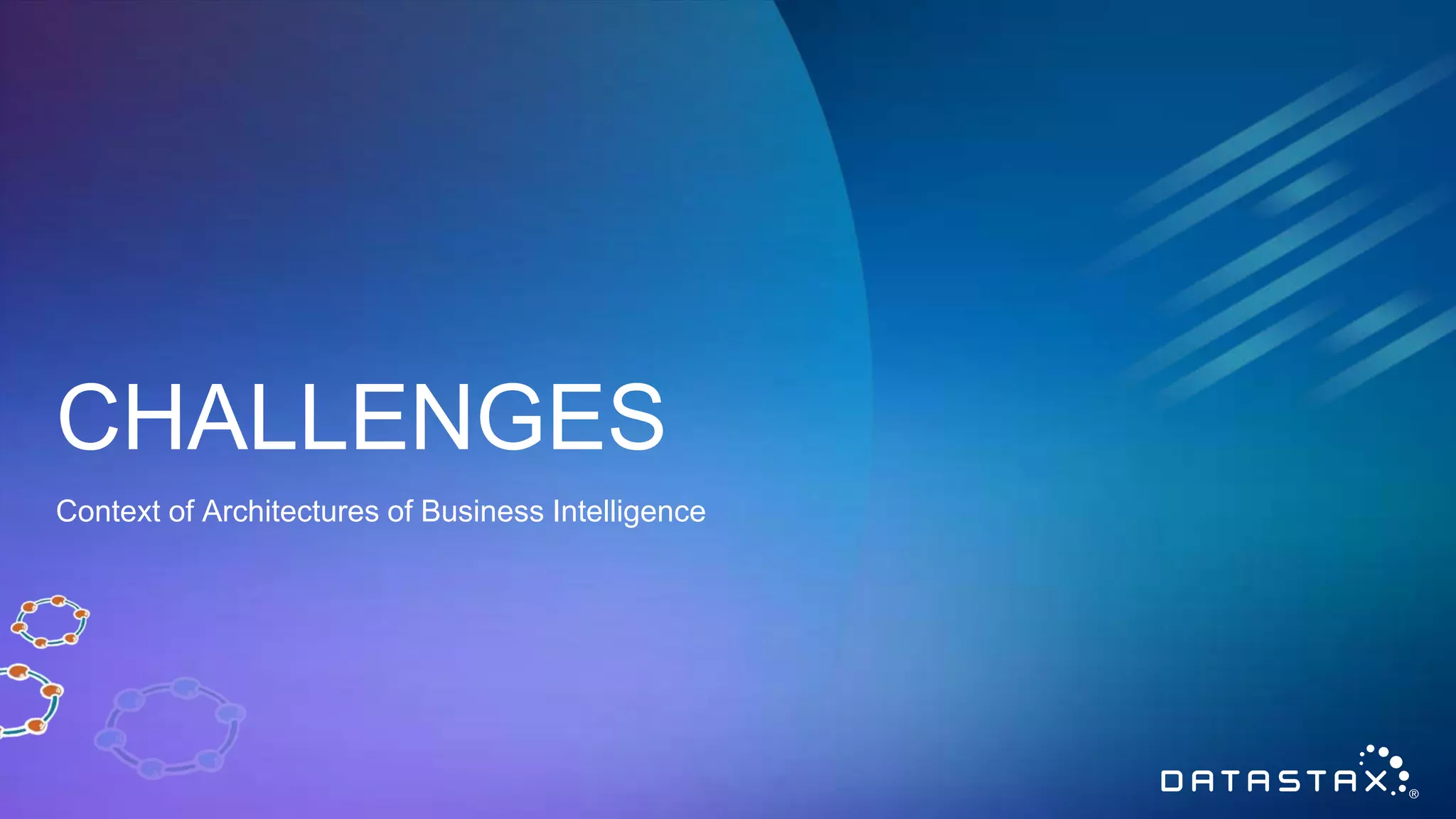 CHALLENGES Context of Architectures of Business Intelligence 