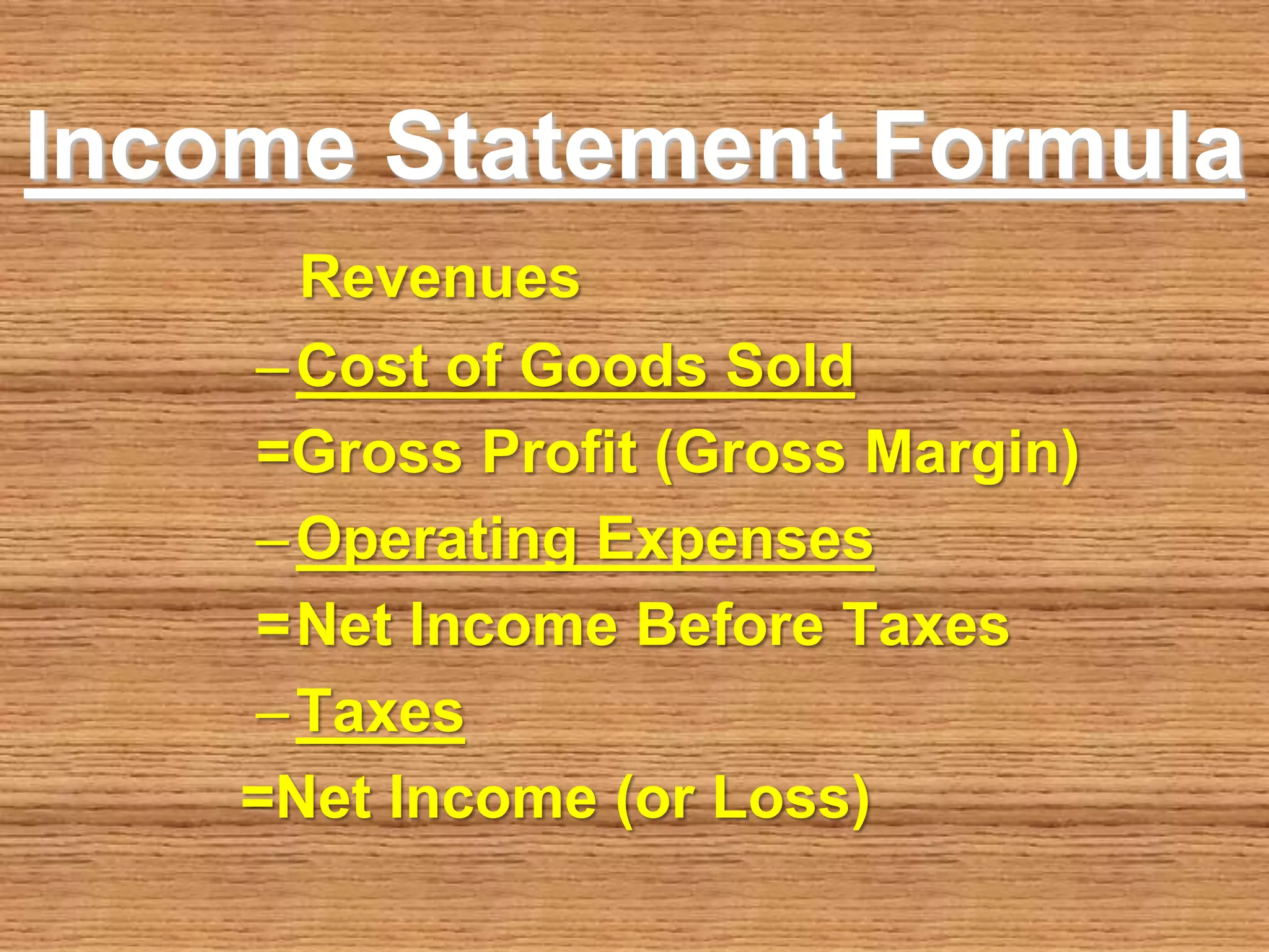 Joseph Fabiilli Do You Know Income Statement Formula PPT Joseph fabiilli do you know income statement formula ppt
