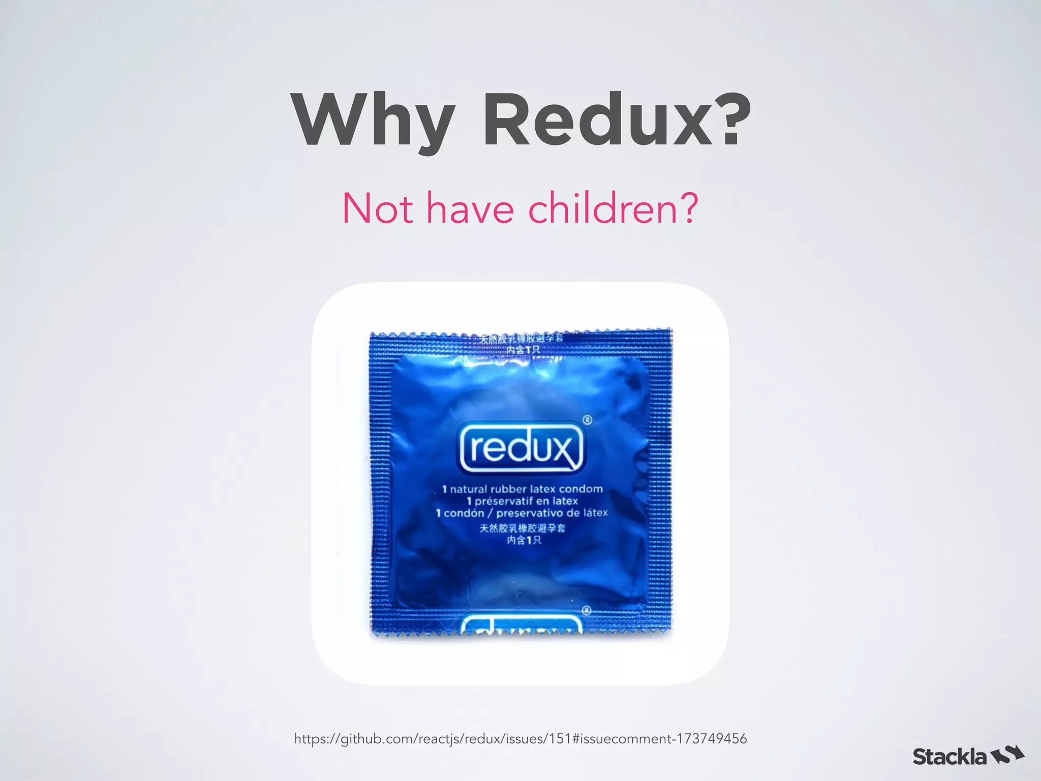 Why Redux?
Not have children?
https://github.com/reactjs/redux/issues/151#issuecomment-173749456
 