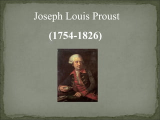 Joseph Louis Proust
(1754-1826)
 