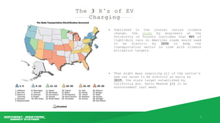 The 3 R’s of EV
Charging
3
• Published in the journal nature climate
change, the study by engineers at the
University of T...
