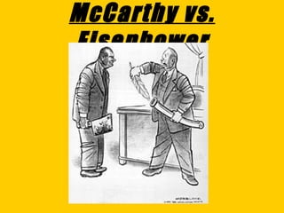 McCarthy vs.
Eisenhower

 