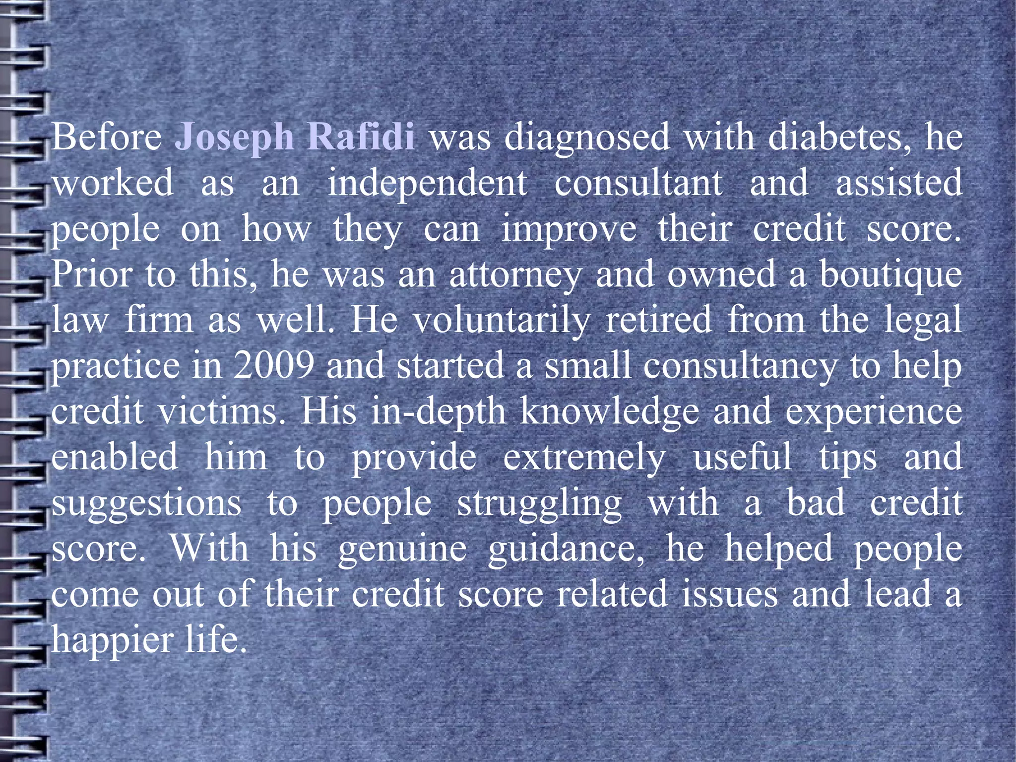 Joseph Rafidi - A Prominent Figure In Youngstown, Ohio | PPT