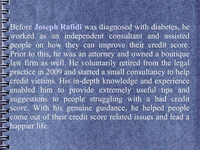 Joseph Rafidi - A Prominent Figure In Youngstown, Ohio | PPT | Diabetes ...